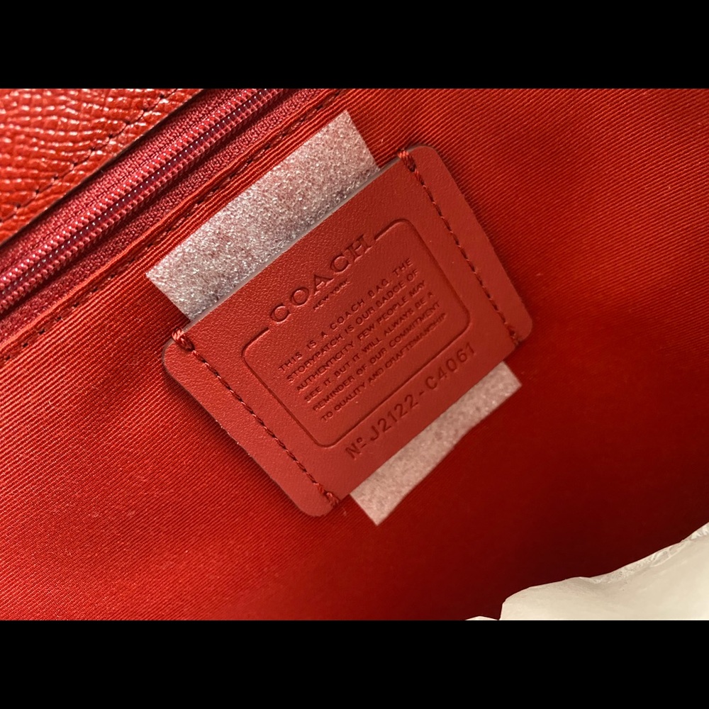 Coach Tote With Horse And Carriage Dot Print - Picture 9 of 10